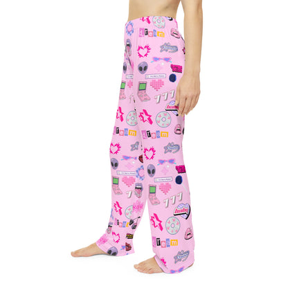 Lucky Charm Y2K Lounge Pants in Pink, Women’s sleepwear