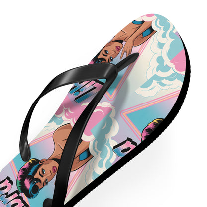 ‘LIBRA’ Flip Flops for Summer Fun, Vacation Footwear, Pool Party Essentials