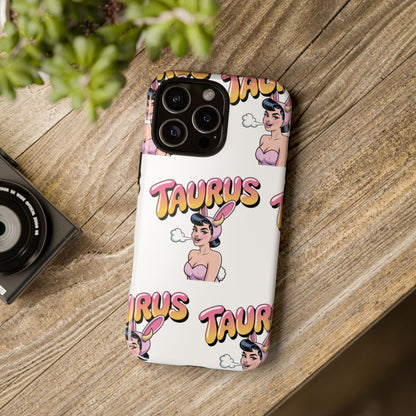 Stylish “Taurus” Phone Case, Cartoon Design