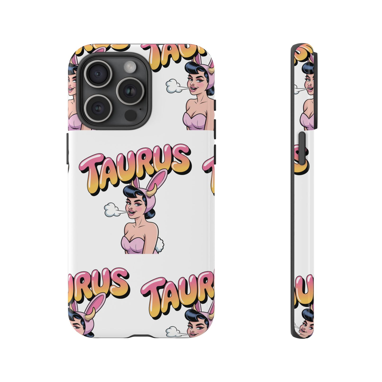 Stylish “Taurus” Phone Case, Cartoon Design