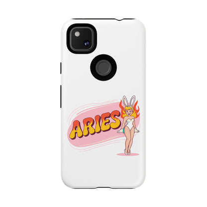 “ARIES” Cute Bunny Phone Case, Tough Phone Cover, Retro Style Case