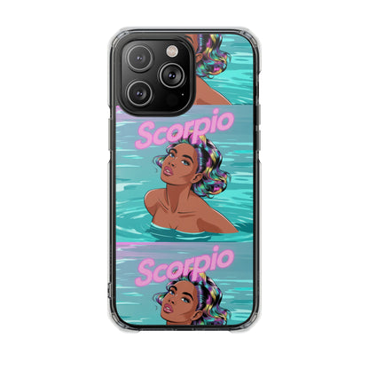 Scorpio Zodiac Clear MagSafe Phone Cases, Horoscope Cases