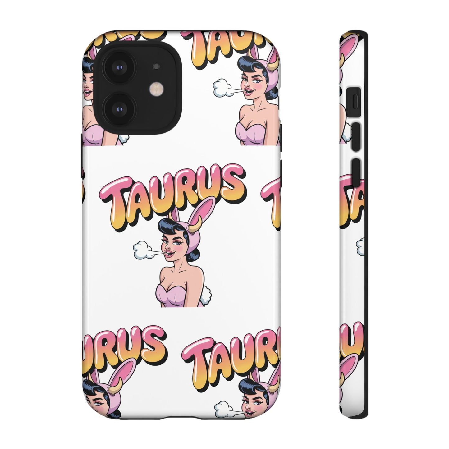 Stylish “Taurus” Phone Case, Cartoon Design