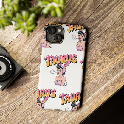 Stylish “Taurus” Phone Case, Cartoon Design