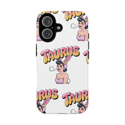 Stylish “Taurus” Phone Case, Cartoon Design