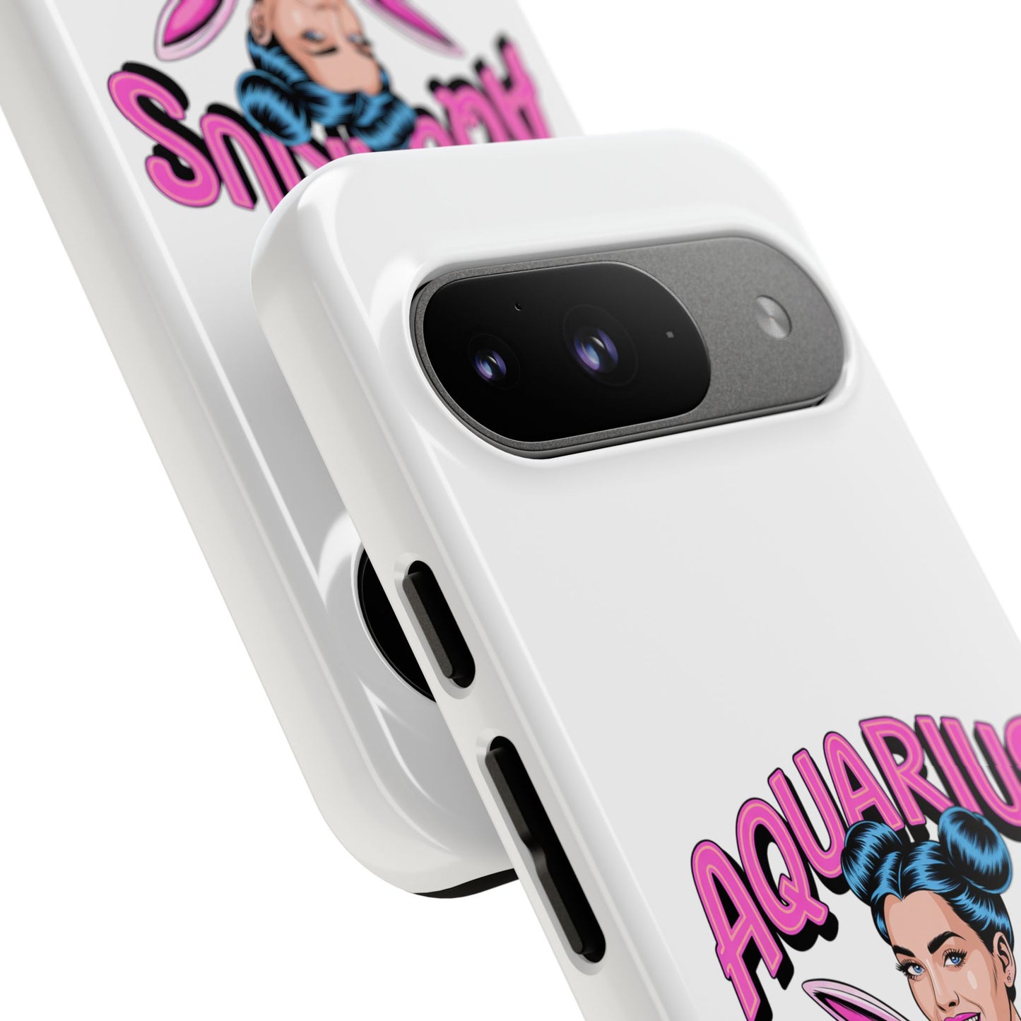 “AQUARIUS” Phone Case with Retro Look