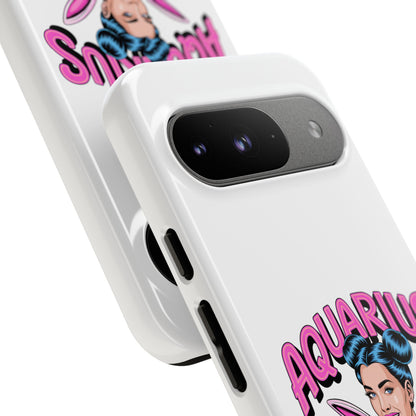 “AQUARIUS” Phone Case with Retro Look