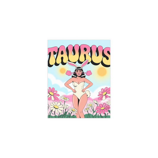 Taurus Silk Poster, Zodiac Decor