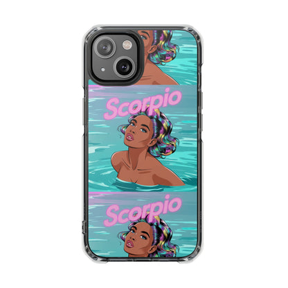 Scorpio Zodiac Clear MagSafe Phone Cases, Horoscope Cases