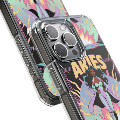 Aries MagSafe Phone Case, Clear Impact Case for Astrology Lovers