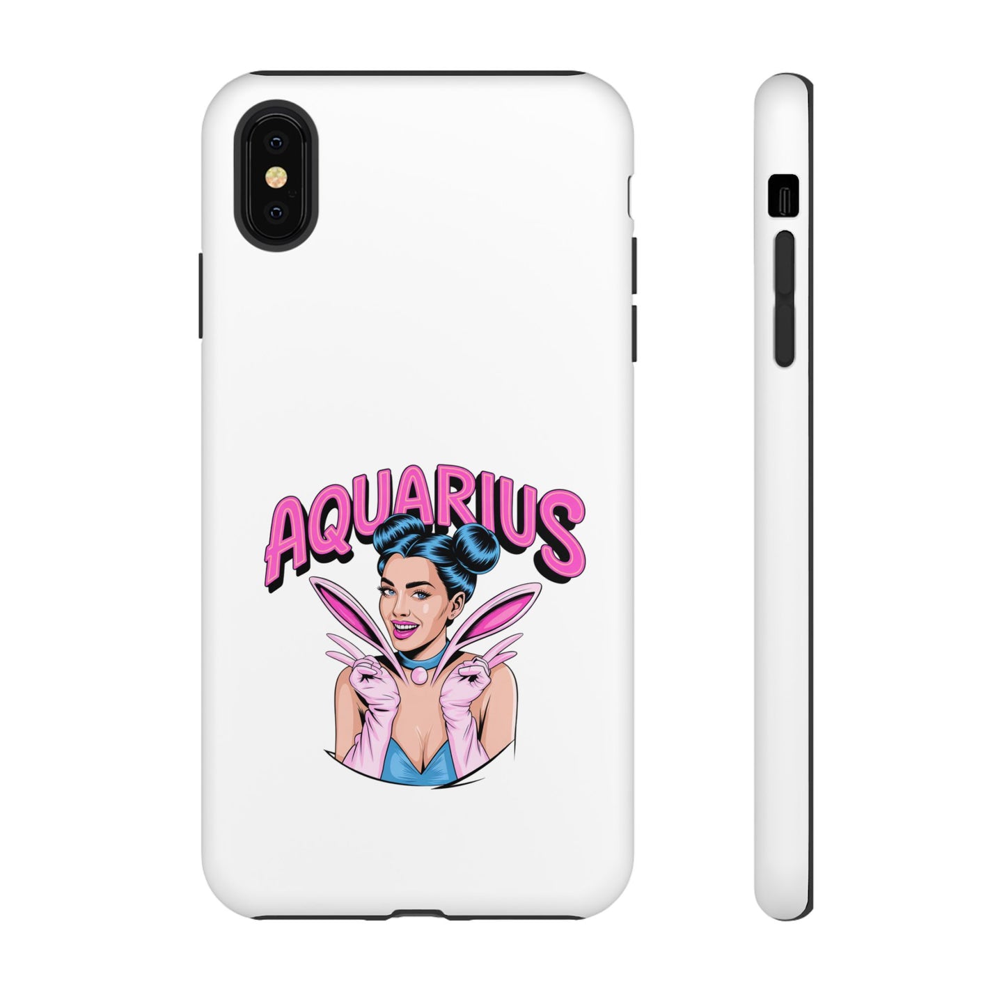 “AQUARIUS” Phone Case with Retro Look