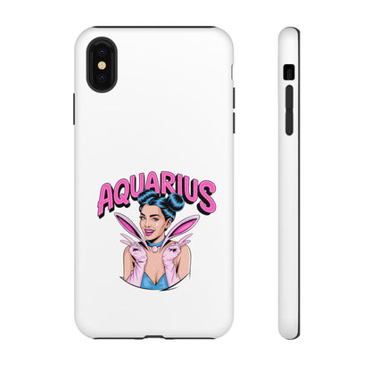 “AQUARIUS” Phone Case with Retro Look