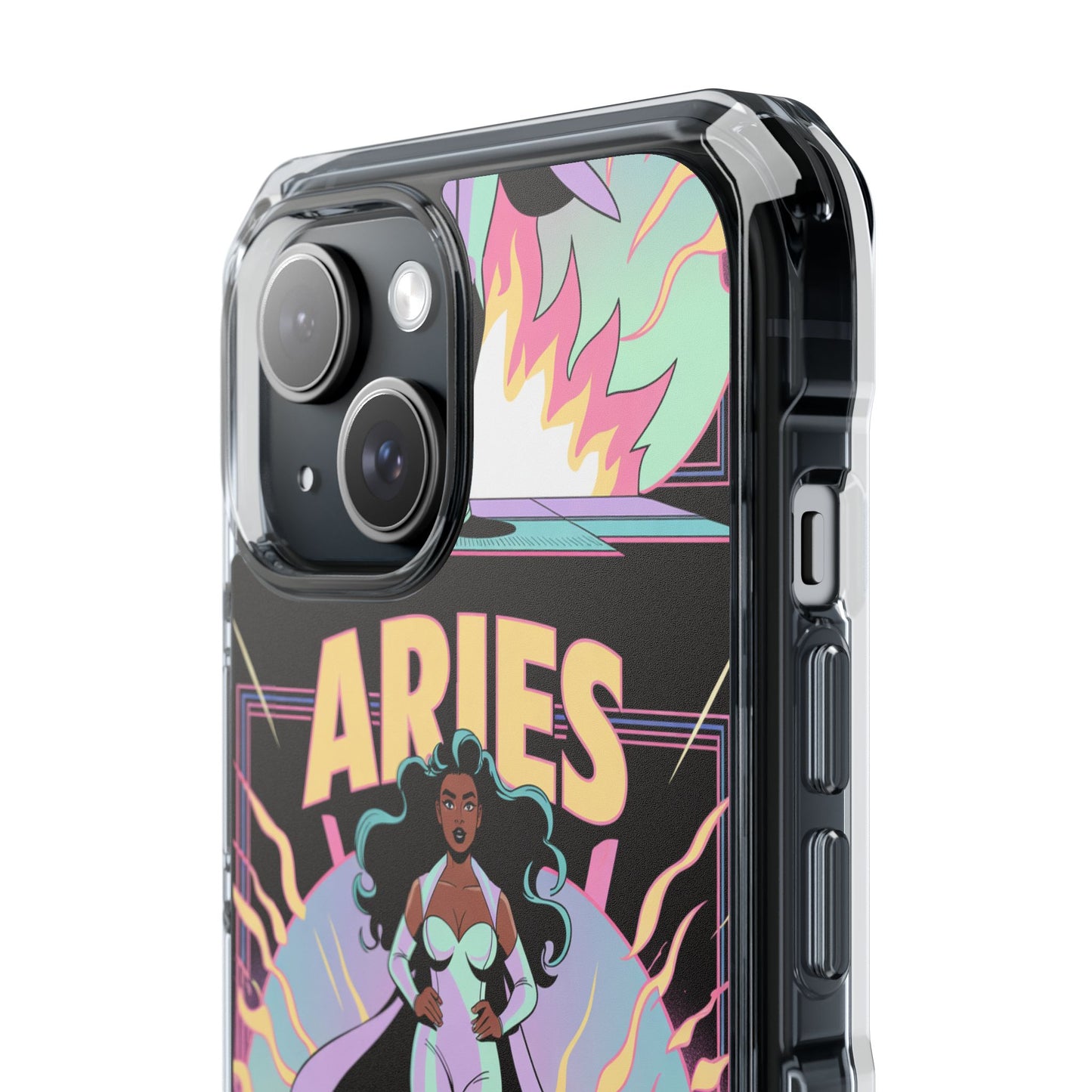 Aries MagSafe Phone Case, Clear Impact Case for Astrology Lovers
