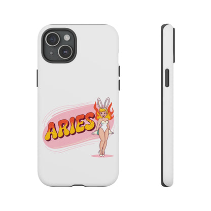 “ARIES” Cute Bunny Phone Case, Tough Phone Cover, Retro Style Case