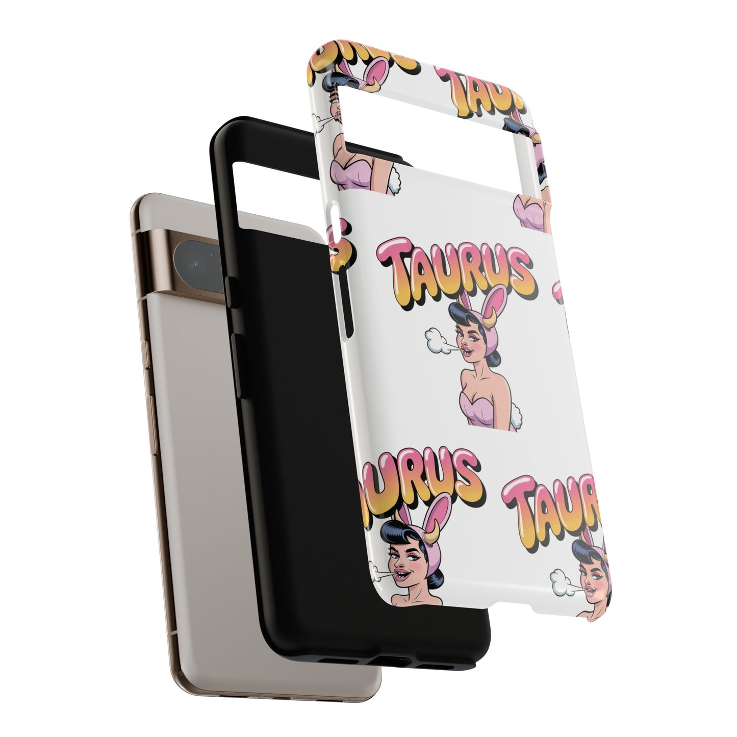 Stylish “Taurus” Phone Case, Cartoon Design