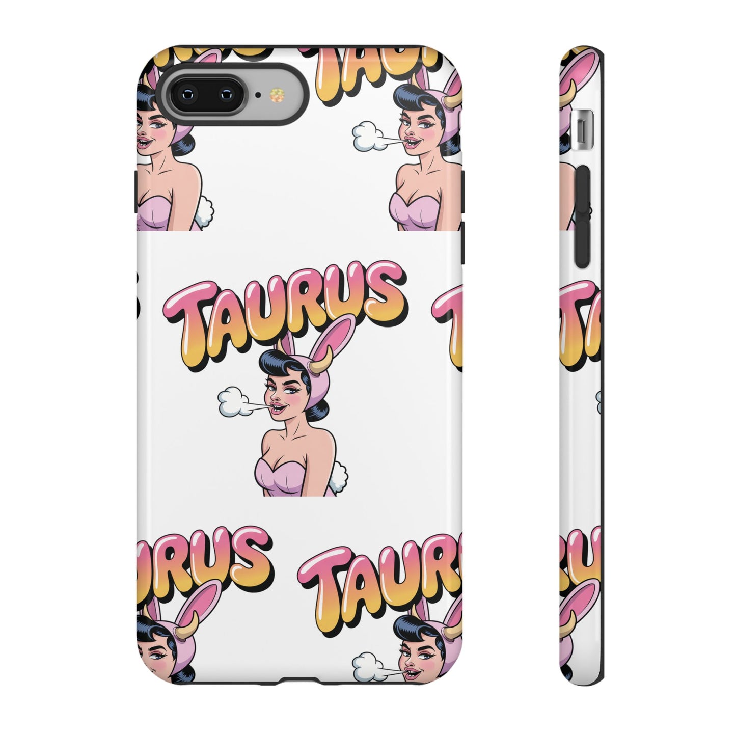 Stylish “Taurus” Phone Case, Cartoon Design