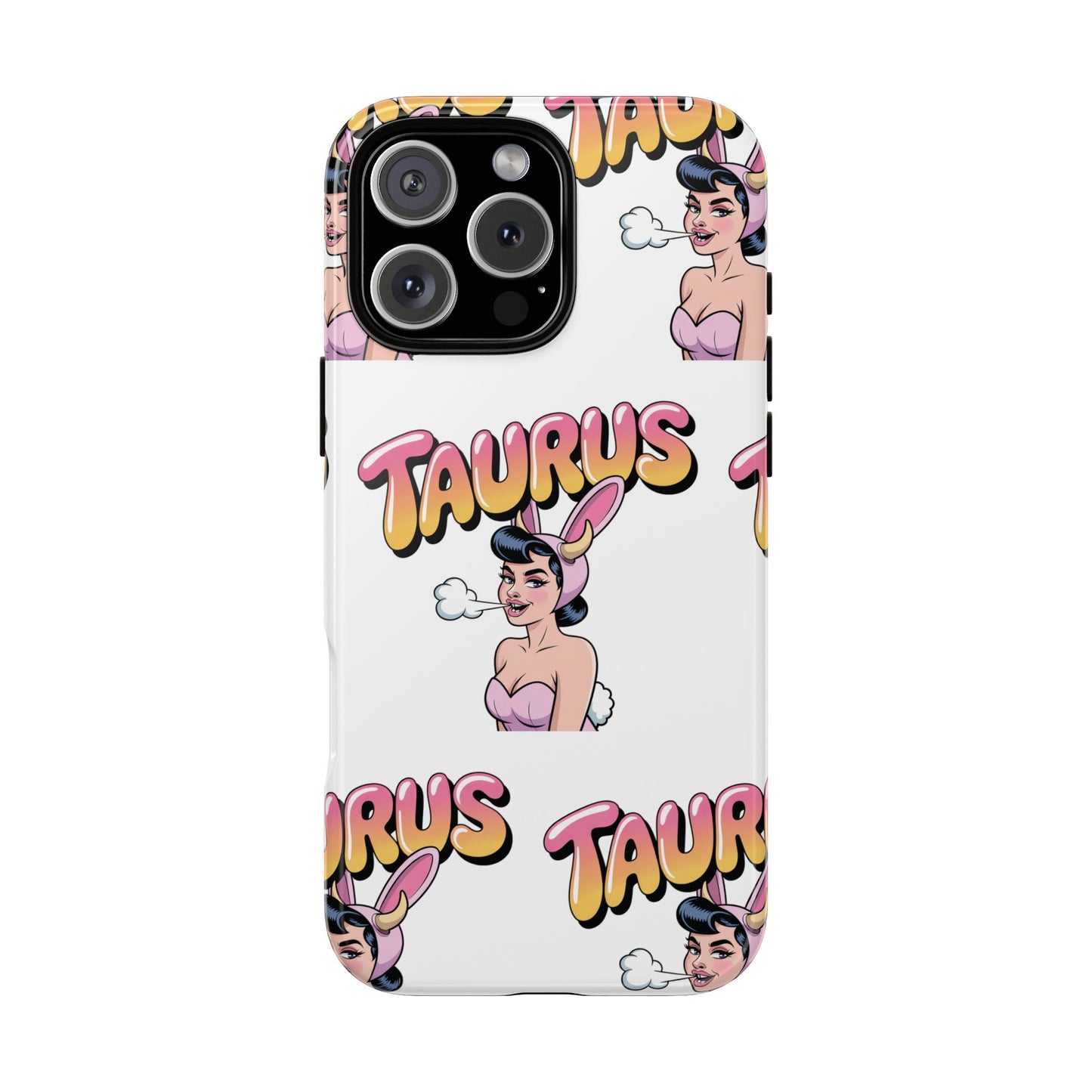 Stylish “Taurus” Phone Case, Cartoon Design