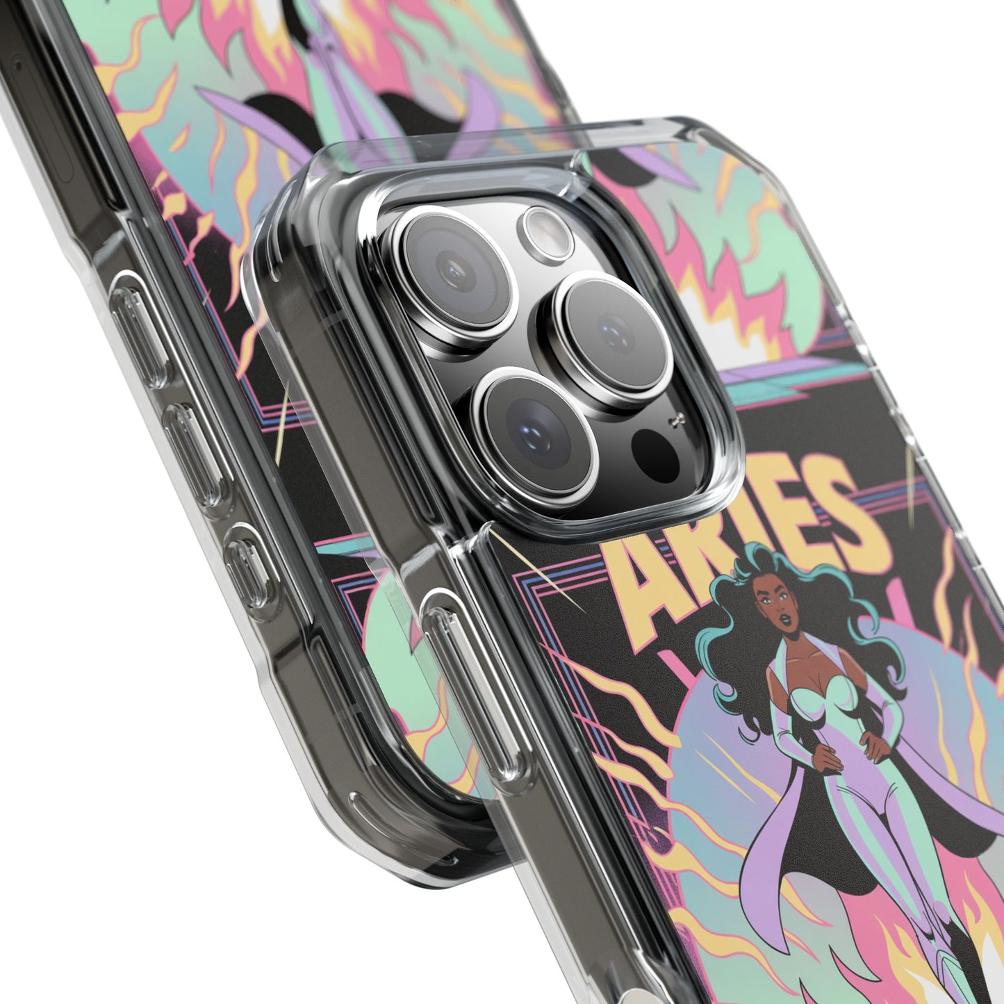 Aries MagSafe Phone Case, Clear Impact Case for Astrology Lovers