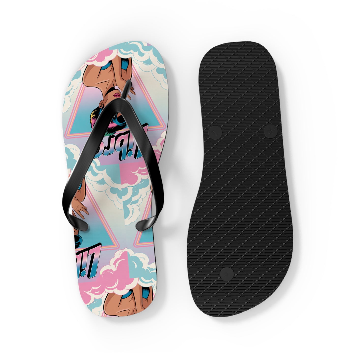 ‘LIBRA’ Flip Flops for Summer Fun, Vacation Footwear, Pool Party Essentials