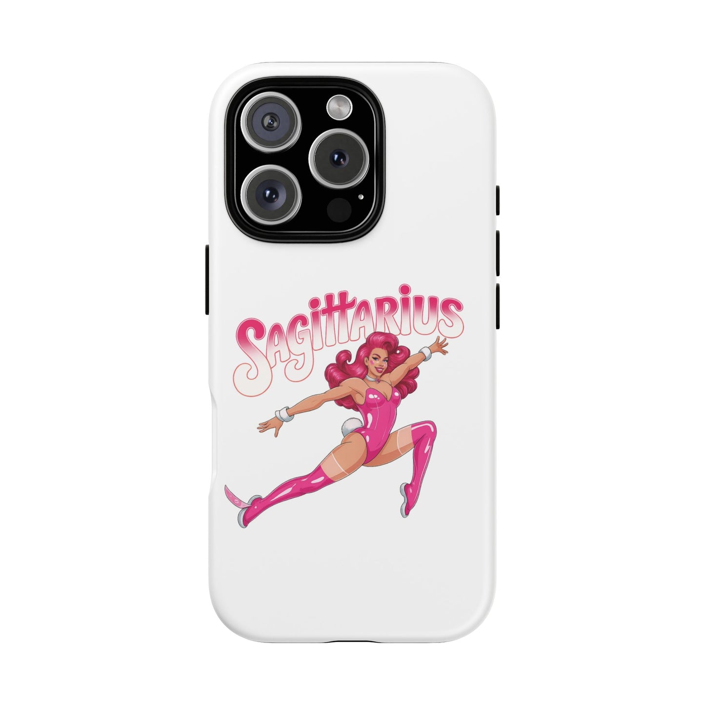 “Sagittarius” phone case Pink Dollar Bill Woman Bunny Costume