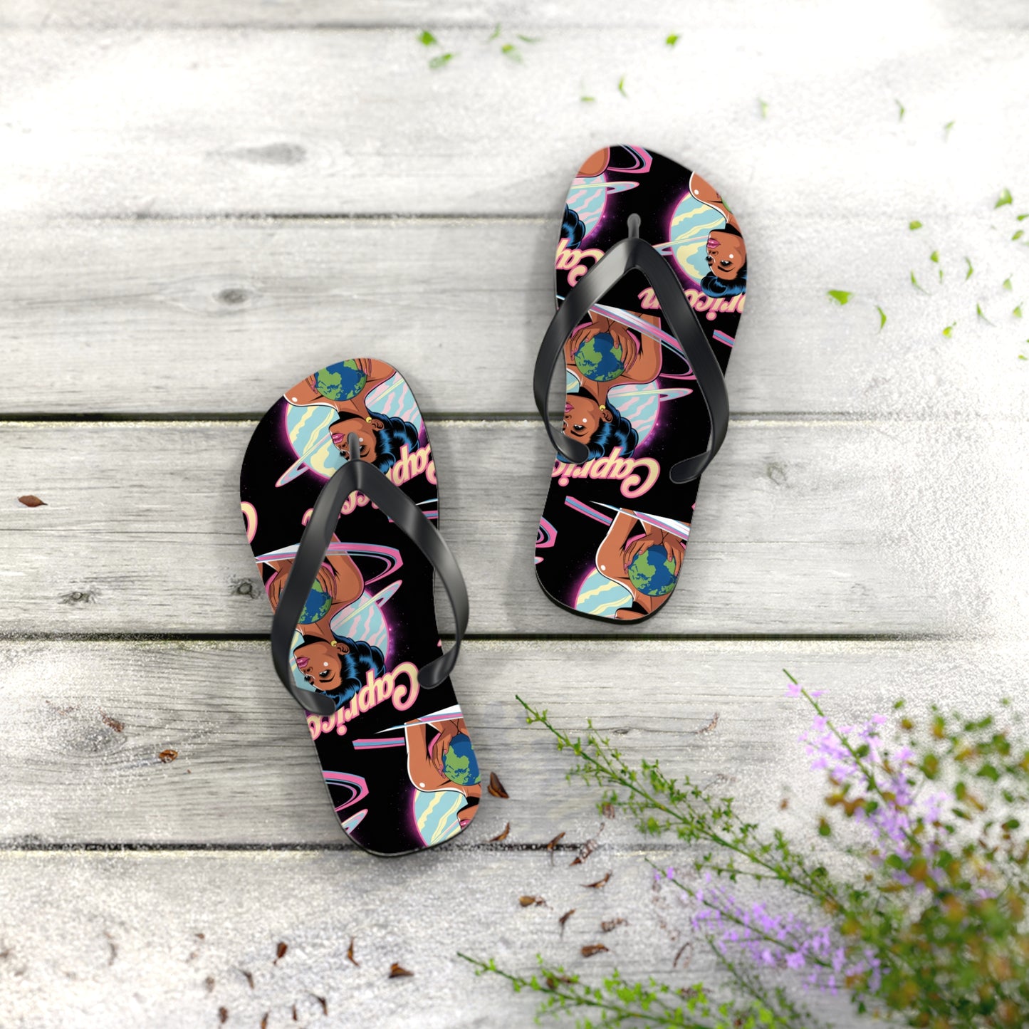 ‘CAPRICORN’ Flip Flops, Zodiac Sandals