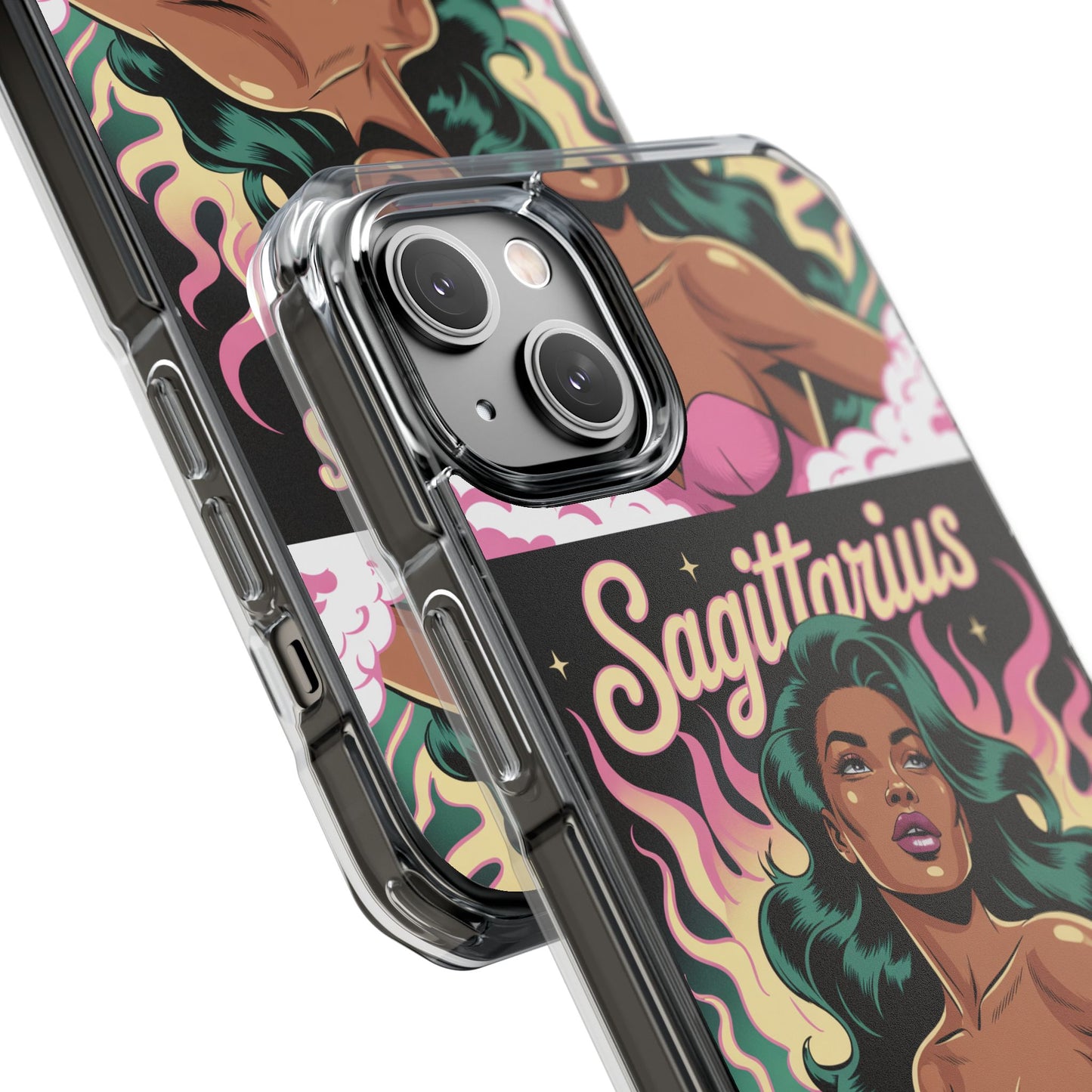 Sagittarius Zodiac Phone Case, MagSafe Magnetic Clear Impact Cases for Astrology Lovers