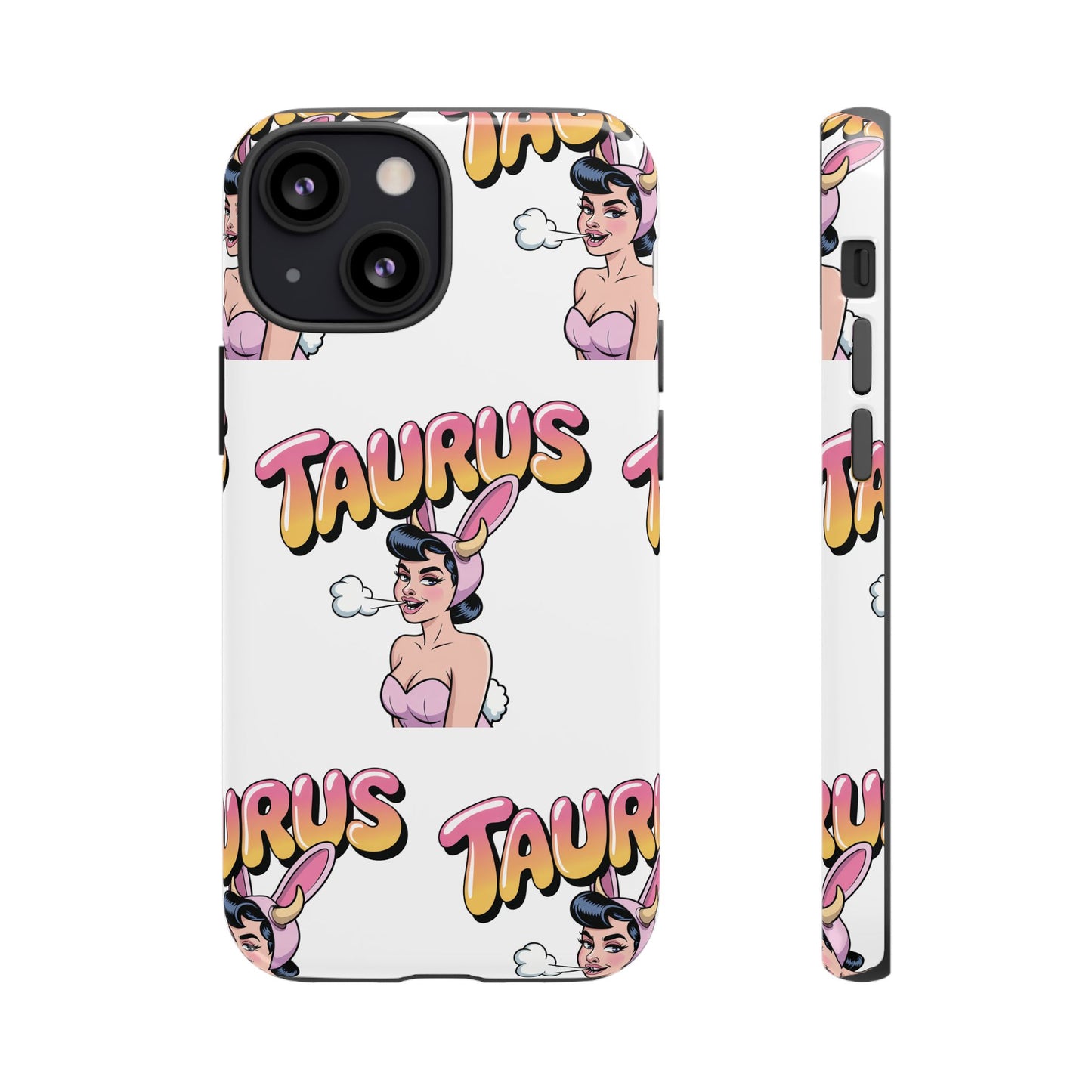 Stylish “Taurus” Phone Case, Cartoon Design