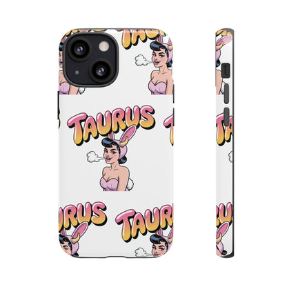 Stylish “Taurus” Phone Case, Cartoon Design