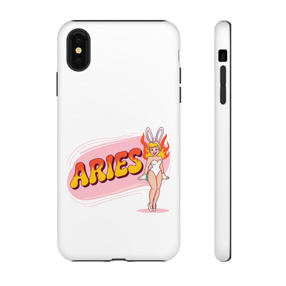 “ARIES” Cute Bunny Phone Case, Tough Phone Cover, Retro Style Case