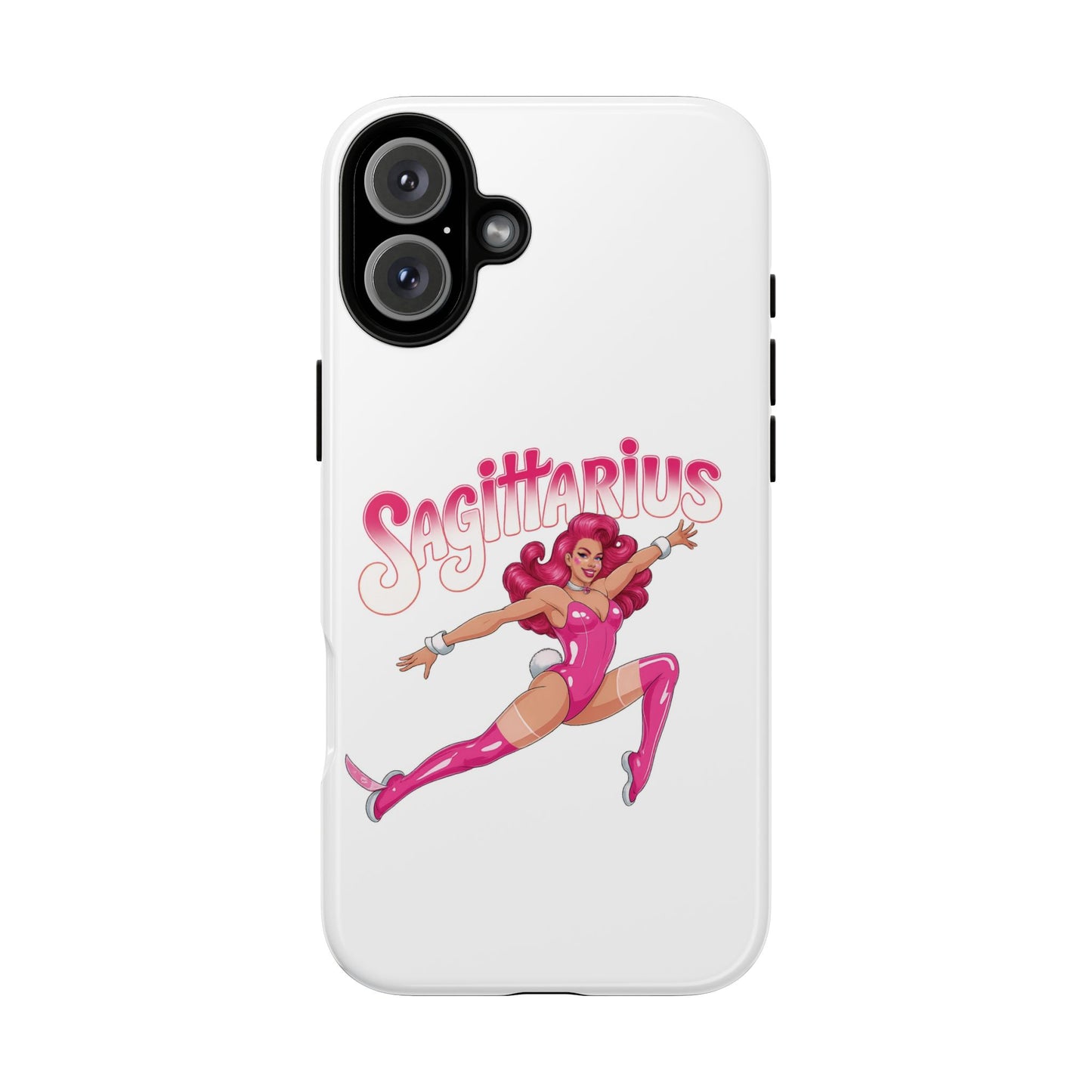 “Sagittarius” phone case Pink Dollar Bill Woman Bunny Costume
