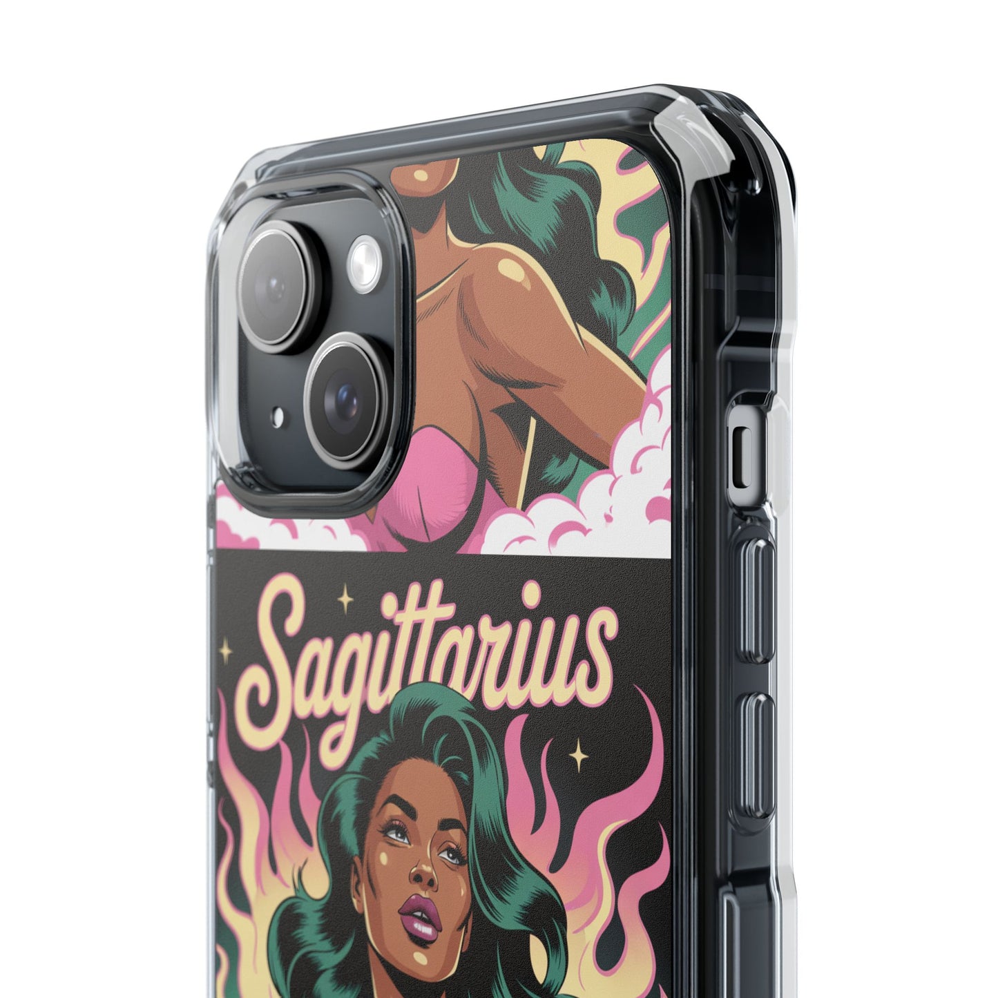 Sagittarius Zodiac Phone Case, MagSafe Magnetic Clear Impact Cases for Astrology Lovers