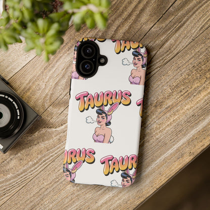 Stylish “Taurus” Phone Case, Cartoon Design