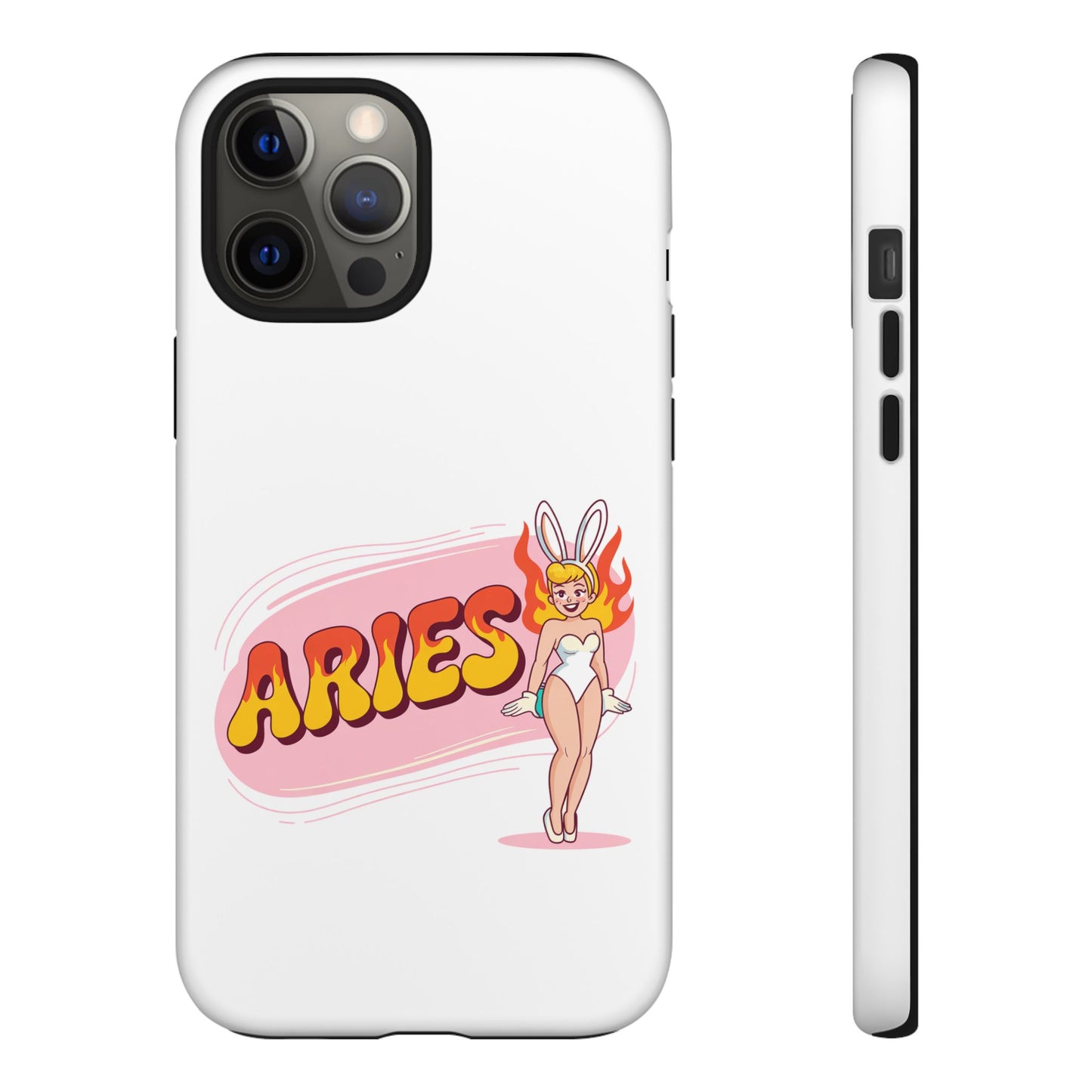 “ARIES” Cute Bunny Phone Case, Tough Phone Cover, Retro Style Case