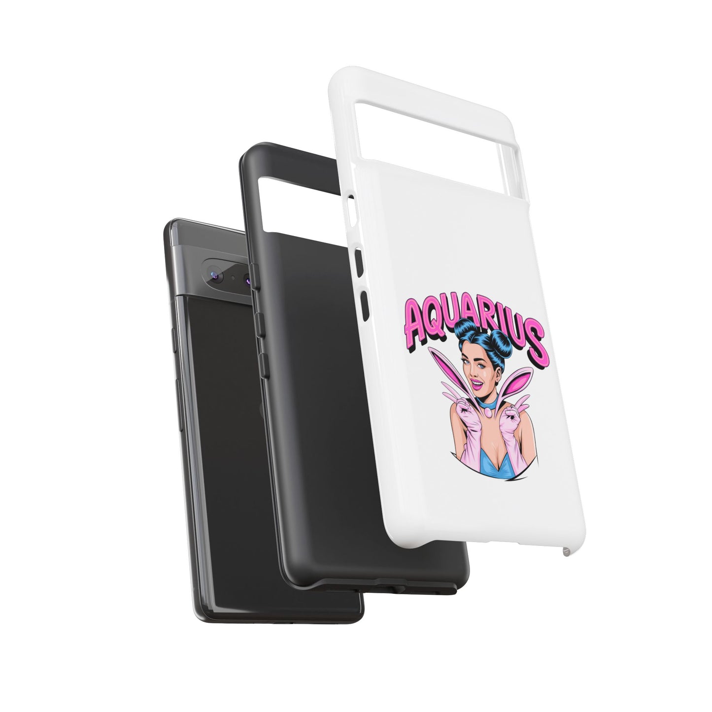 “AQUARIUS” Phone Case with Retro Look
