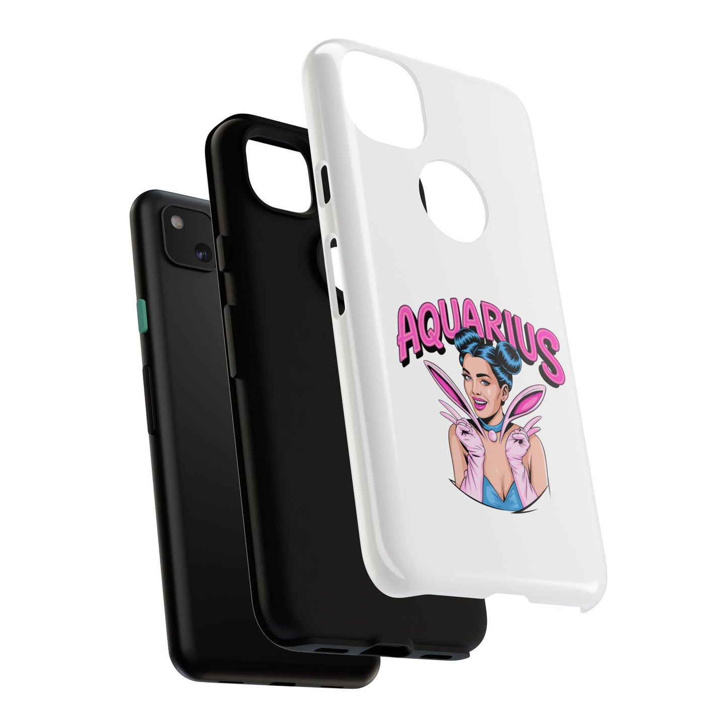 “AQUARIUS” Phone Case with Retro Look