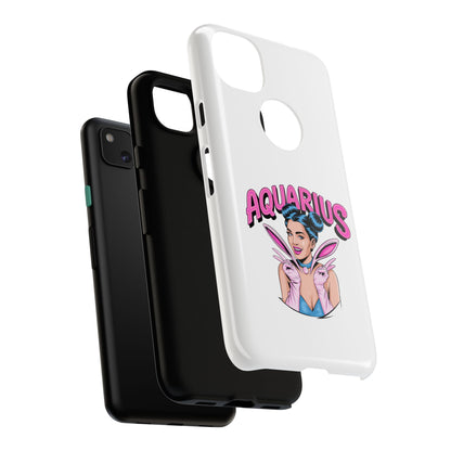 “AQUARIUS” Phone Case with Retro Look