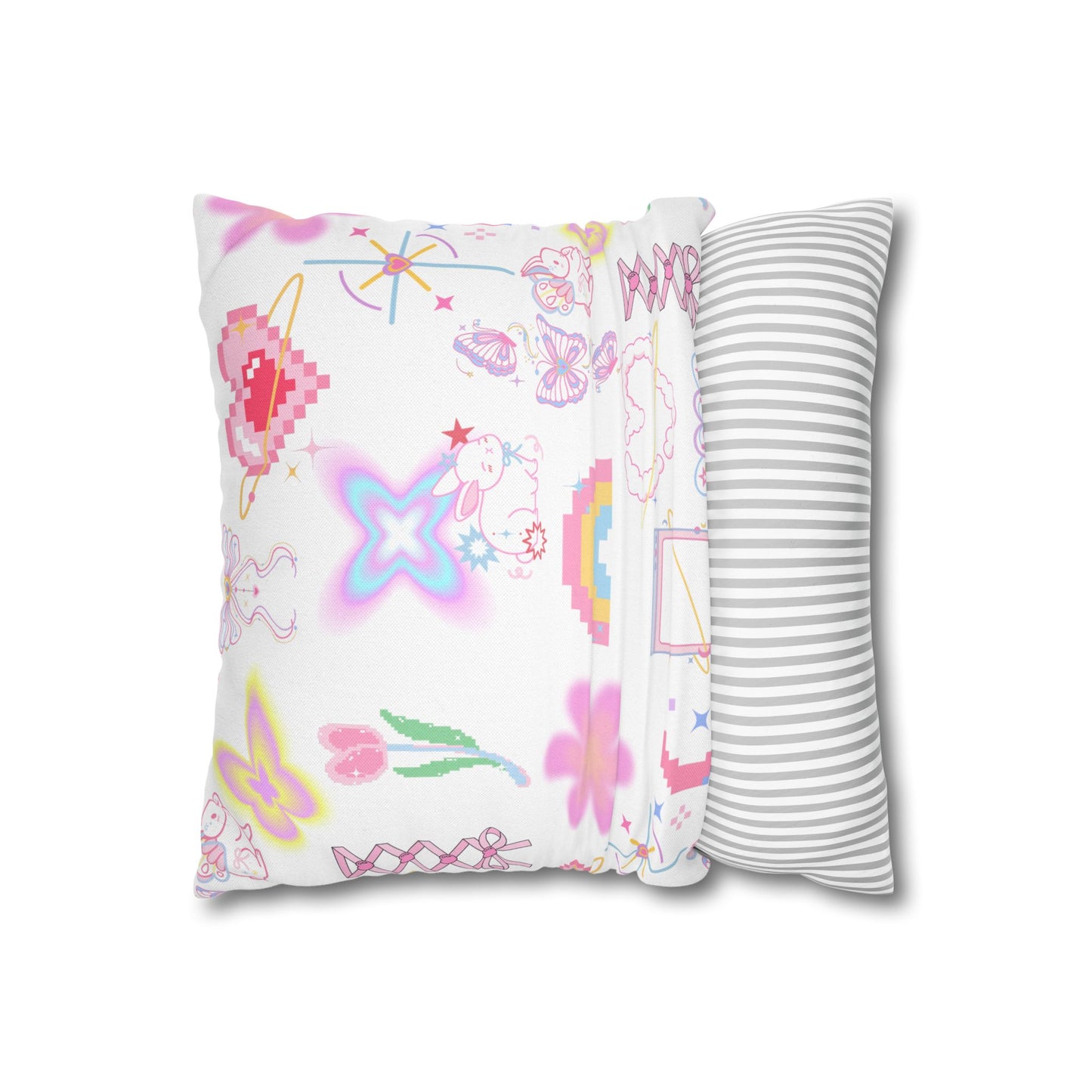 Whimsical Decorative Pillowcase, Colourful Home Decor