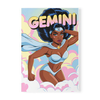 Air energy ✨ Gemini Notebook | A5 Softcover Journal for Astrology Lovers