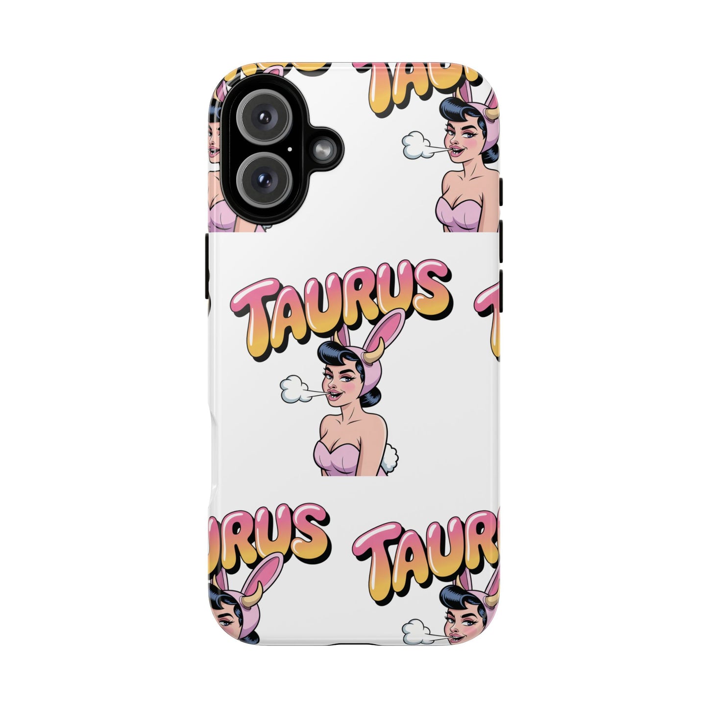 Stylish “Taurus” Phone Case, Cartoon Design