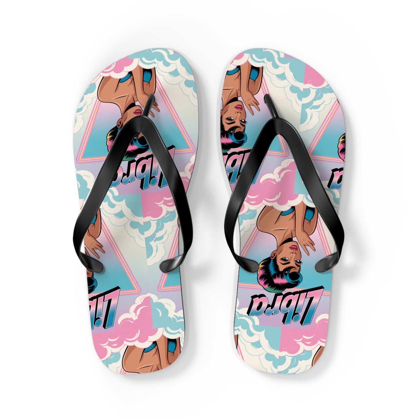 ‘LIBRA’ Flip Flops for Summer Fun, Vacation Footwear, Pool Party Essentials