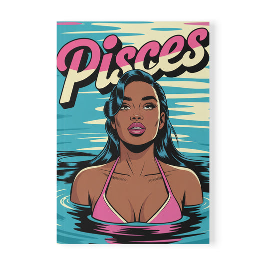 Water sign 🧜🏻‍♀️ Pisces Softcover Notebook, A5
