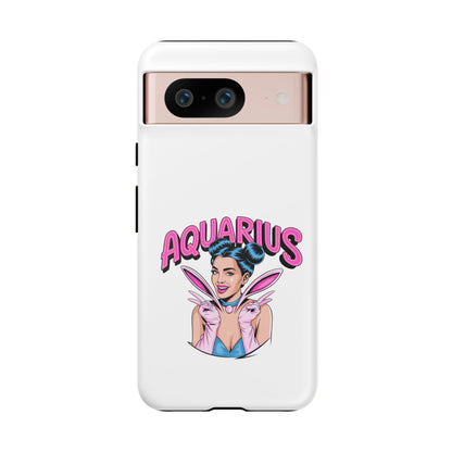 “AQUARIUS” Phone Case with Retro Look