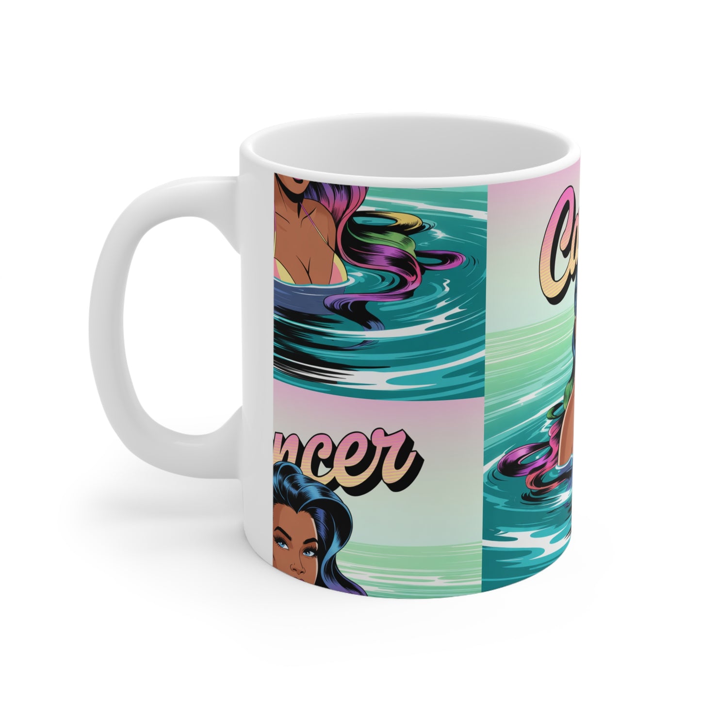 “CANCER” Astrology Coffee Mug, Zodiac Sign Gift