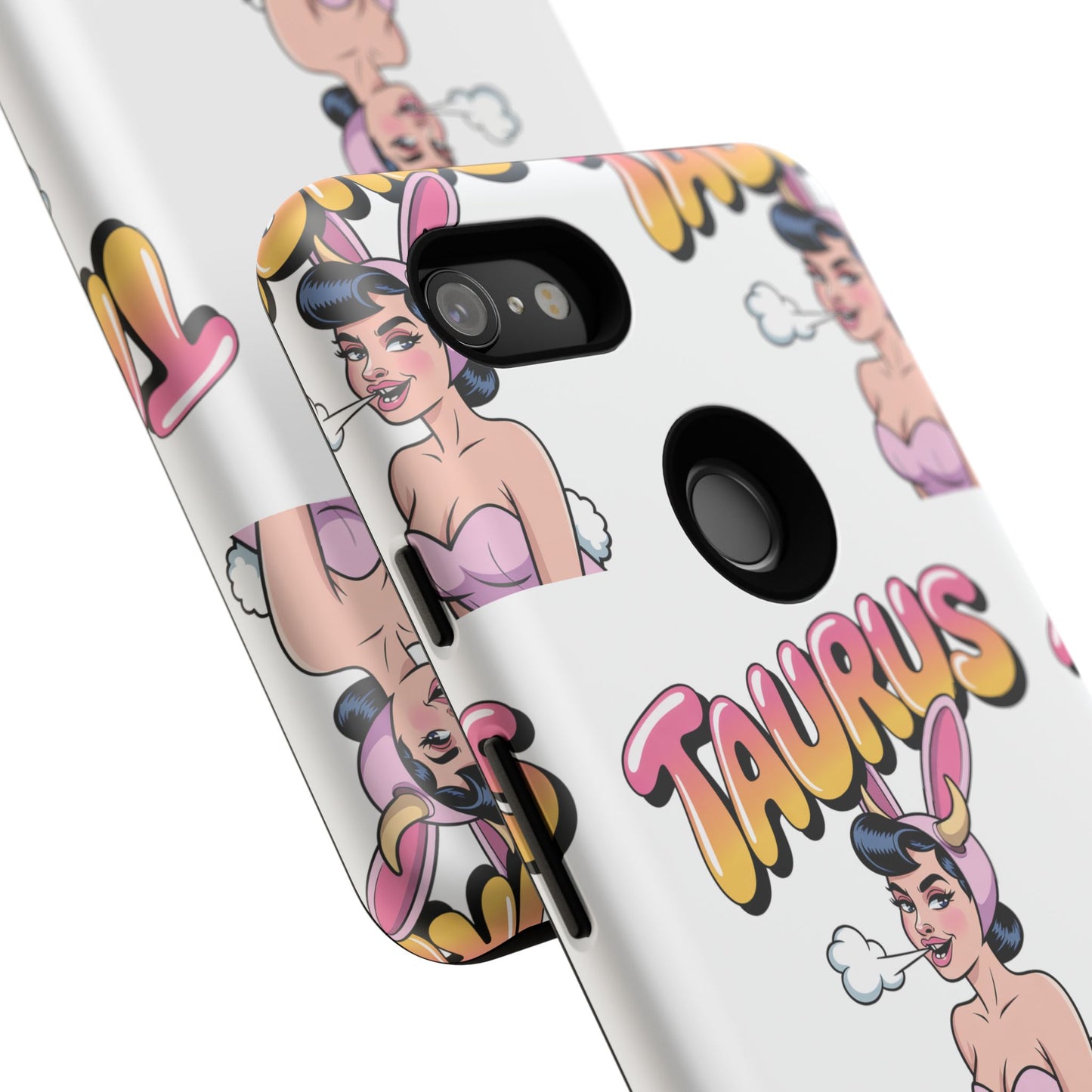 Stylish “Taurus” Phone Case, Cartoon Design
