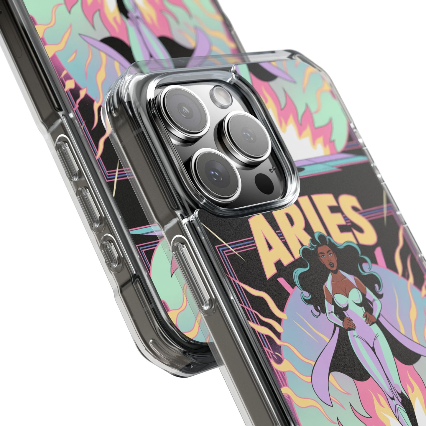 Aries MagSafe Phone Case, Clear Impact Case for Astrology Lovers