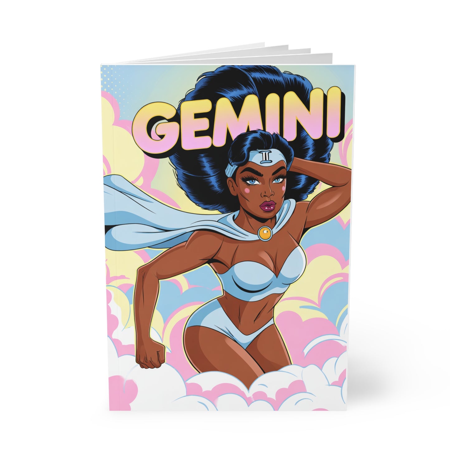 Air energy ✨ Gemini Notebook | A5 Softcover Journal for Astrology Lovers