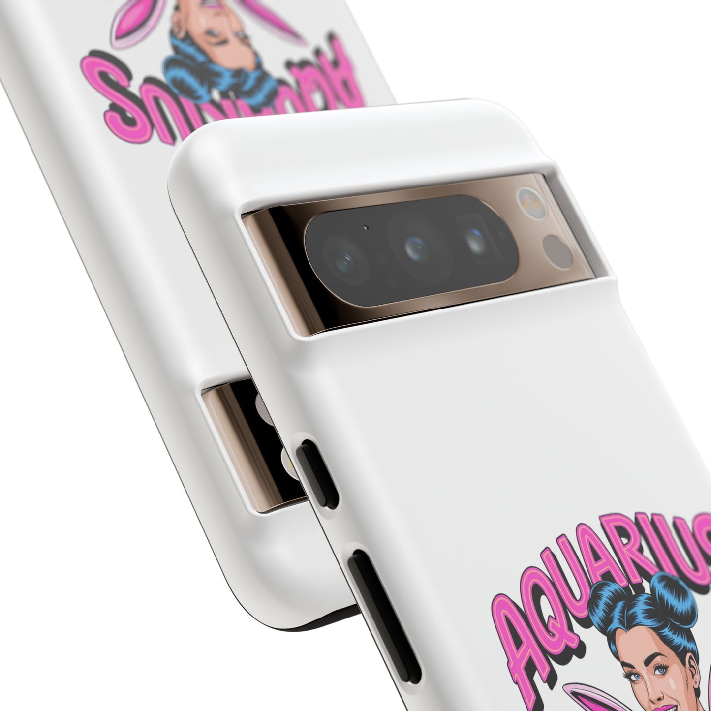“AQUARIUS” Phone Case with Retro Look
