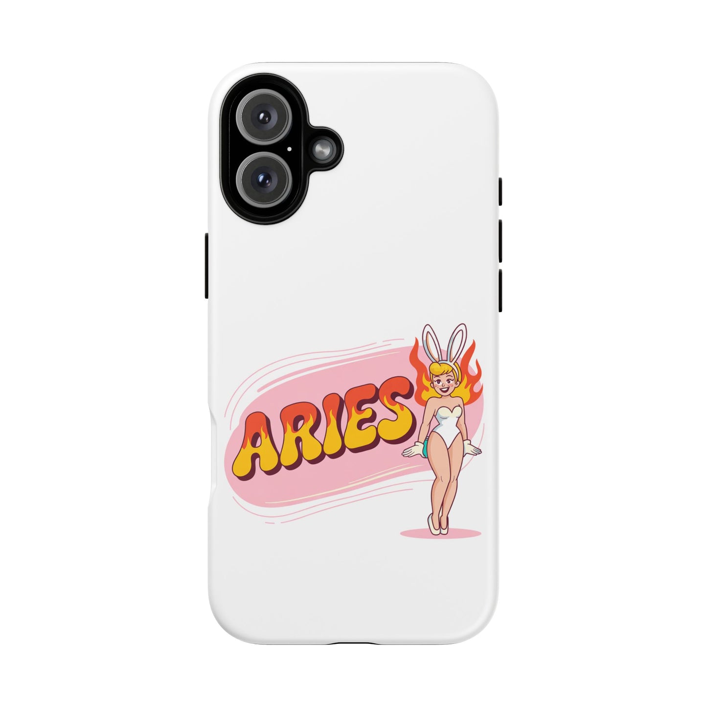 “ARIES” Cute Bunny Phone Case, Tough Phone Cover, Retro Style Case