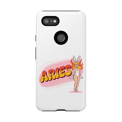 “ARIES” Cute Bunny Phone Case, Tough Phone Cover, Retro Style Case