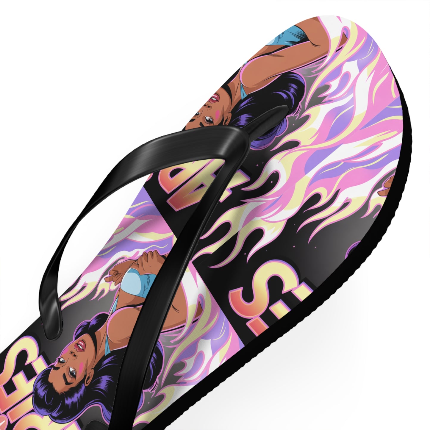‘ARIES’ Graphic Flip Flops - Beach Footwear, Vacation Essentials